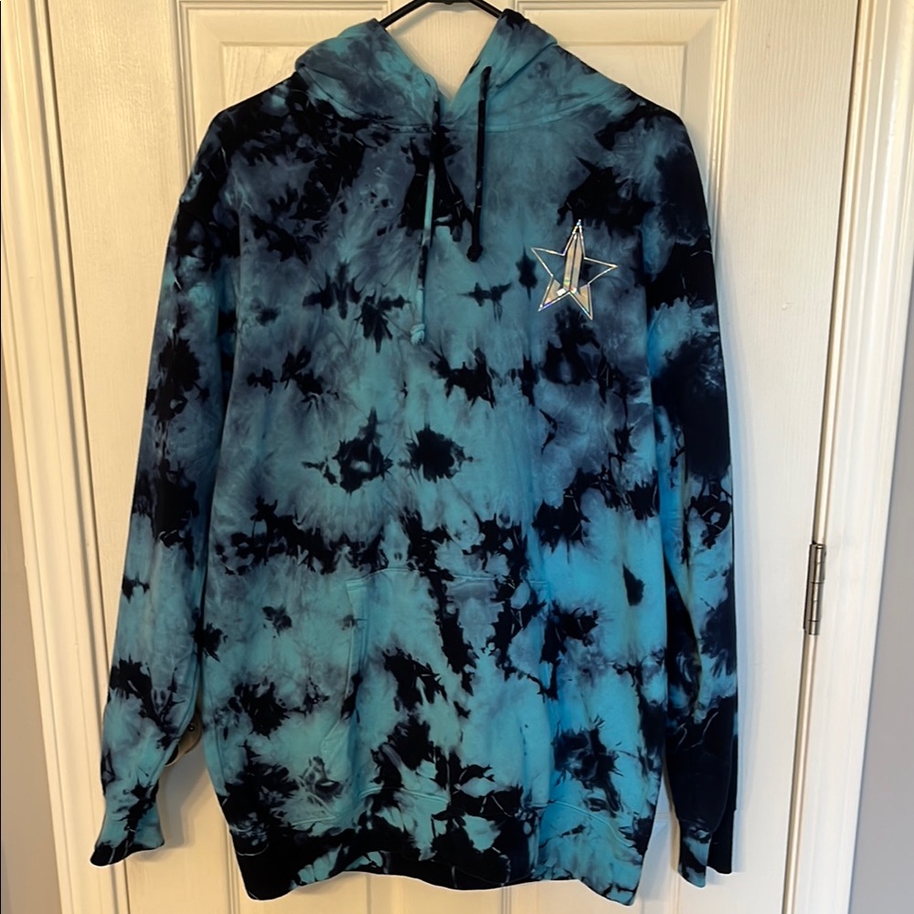 Blue Tie-Dye Women's Hoodie